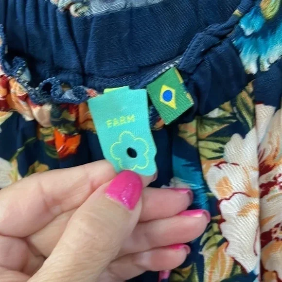 FARM RIO ANTHROPOLOGIE MAXI DRESS SIZE P - Picture 3 of 6